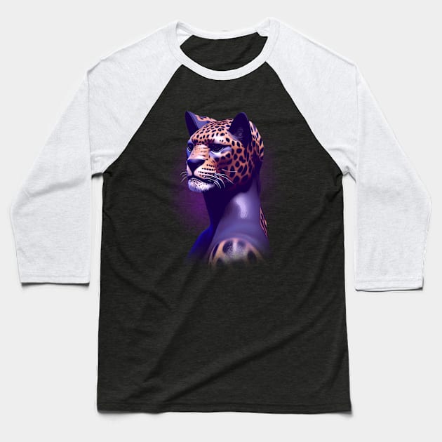 Leopard Fantasy 1 Baseball T-Shirt by BAJAJU